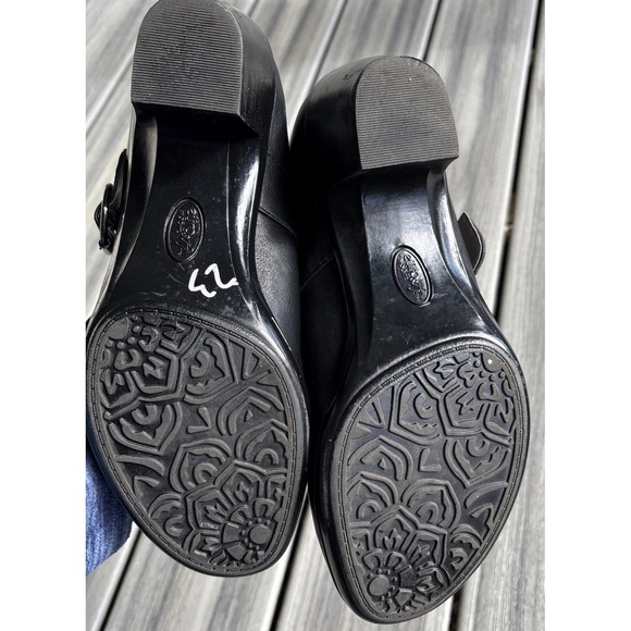 Eurosoft 10W Mary Jane Block Heel Shoes Women Paulette Black By Sofft - Picture 8 of 11